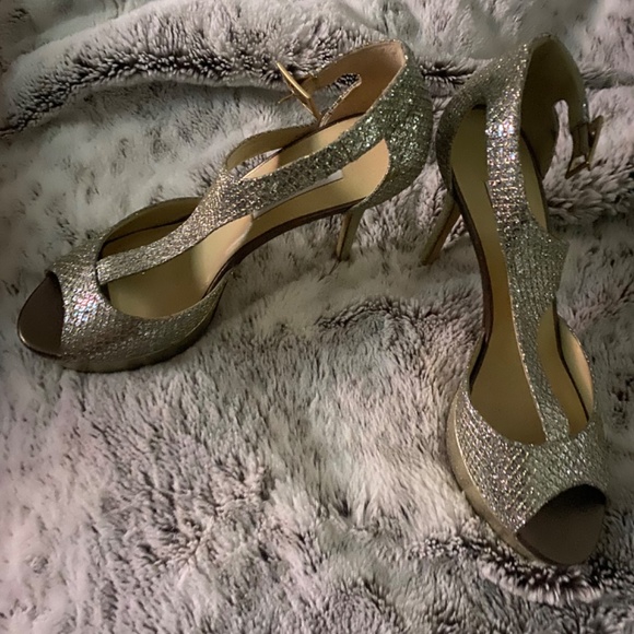 Jimmy Choo Gold Heels - Picture 5 of 7